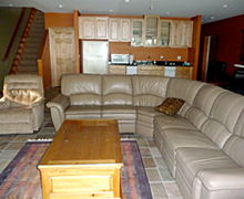 Family Room with Kitchen Area