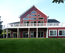 Lake Side View of Home