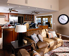 Living Room with Fireplace